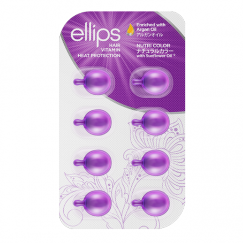 Ellips Nutri Color Αμπούλες για τη Θρέψη των Βαμμένων Μαλλιών 8x1ml